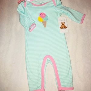 Renew Rofe Baby girl 0-3 mnths ice cream🍦onepiece